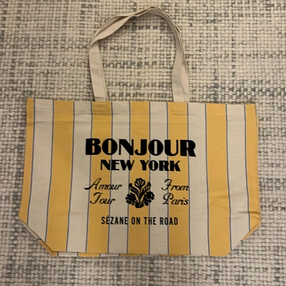 NWOT Sezane Bonjour New York Tote